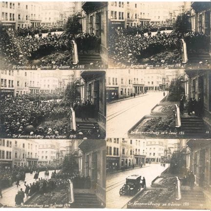 GUERRA I. Riunione di 14 cartoline fotografiche: i