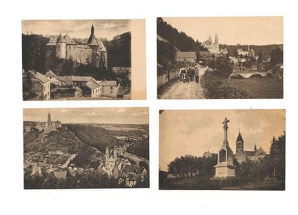 CLERVAUX. Raccolta di 5 cartoline degli anni '20.
