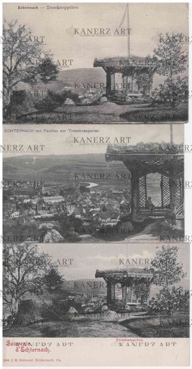 ECHTERNACH: 1. Echternach mit Pavillon am Trosskne