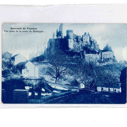 VIANDEN.  2 cartes de Vianden 1910, vues de Chatea