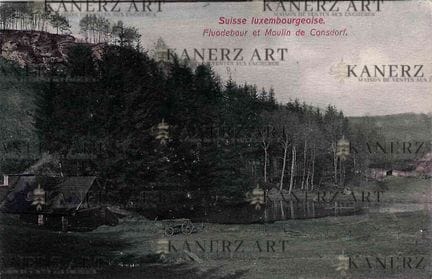 CONSDORF. Cartolina postale del Fluodebour e del M