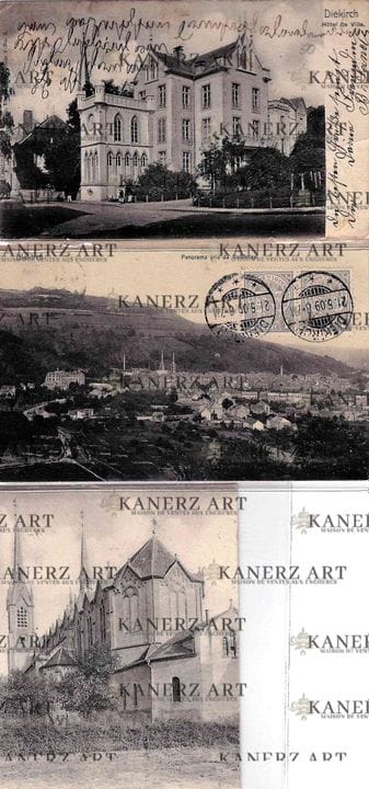 DIEKIRCH. Riunione di cartoline:
1) Municipio, Nel
