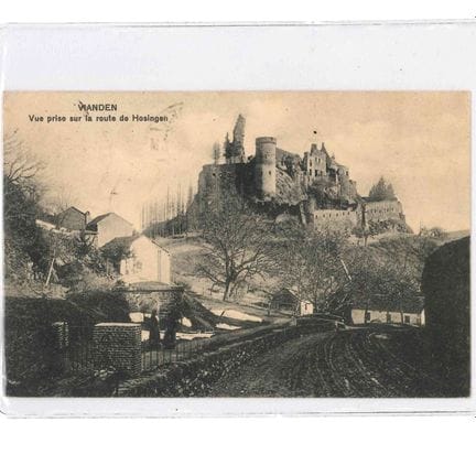 VIANDEN.  6 cartes de vue du Chateau , vu du nord,