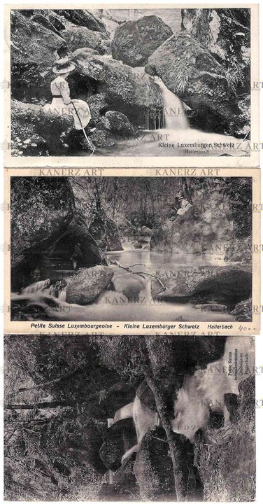 HALLER. Riunione di cartoline:
1) Hallerbach, Cham