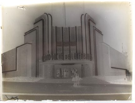 PLAQUE DE VERRE/1935. d'une vue de l'entrée du pav