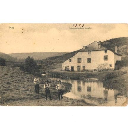 WILTZ.  Une carte postale du moulin à Wiltz, Lames