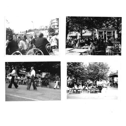 CAFE-COMMERCE. Réunion de 42 photographies de terr
