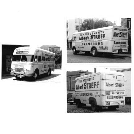 STREFF. Serie di 3 cartoline fotografiche raffigur