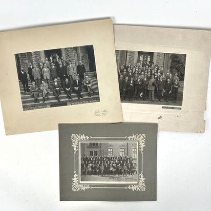 EDUCATION. Réunion de 3 grandes photographies cont