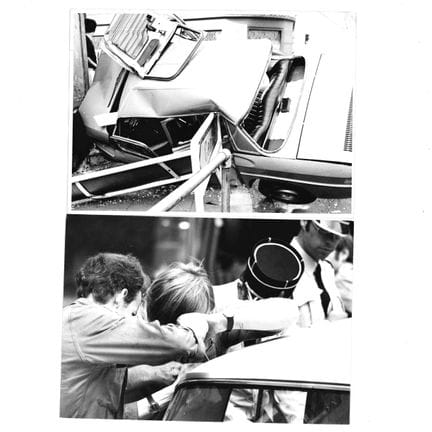 AUTO. Réunion de photographies d'accidents de voit
