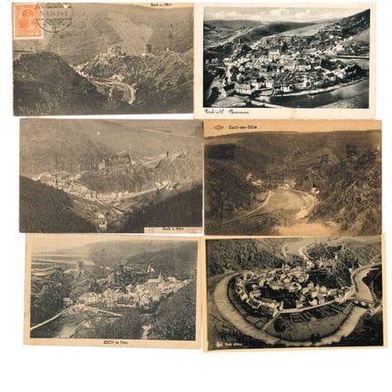 ESCH/SÛRE. Riunione di 6 cartoline di Esch-sur-Sûr
