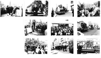 VDL. Raccolta di 47 fotografie del funerale di un 
