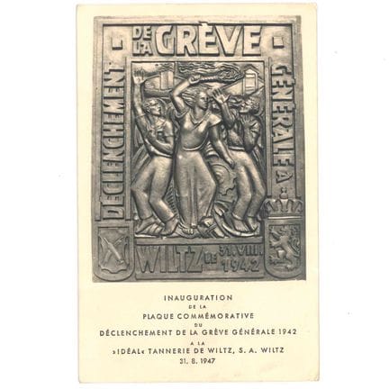 WILTZ.  Deux cartes: 1. carte de l'inauguration de