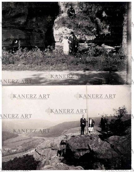 MULLERTHAL . 2 cartes photo, ca. 1920, pas de text