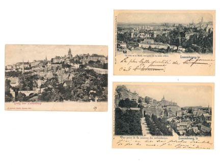 VDL. Insieme di 3 cartoline:
1) Veduta dalla caser