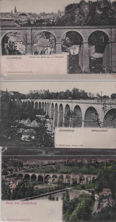 VDL. Riunione di 5 cartoline del viadotto pubblica