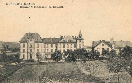 MONDORF. Carte postale du Couvent & Pensionnat Ste