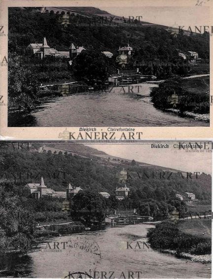 DIEKIRCH. Riunione di cartoline:
1) Clairefontaine
