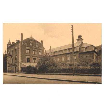 VIANDEN.  Carte de l'Hotel de la Gare , 1920