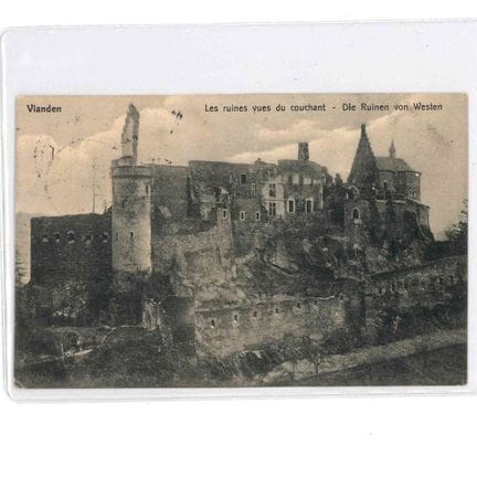 VIANDEN.  7 cartes anciennes du Château de Vianden