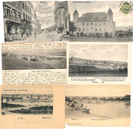 REMICH. Réunion de 7 cartes postales , dont 3 du Q