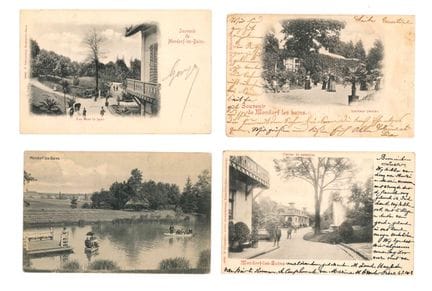 MONDORF. Réunion de cartes postales :
1) Ancienne 