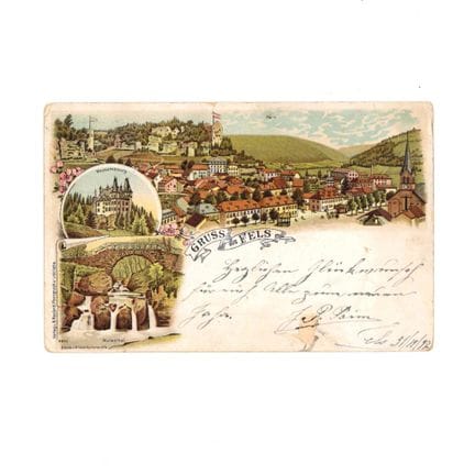LAROCHETTE. Cartolina postale “Gruss aus Fels”.
Ed