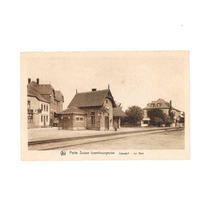 CONSDORF. Cartolina postale della stazione.
E.A. S