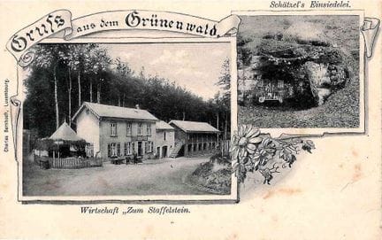 NIEDERANVEN. Belle carte "Gruss aus dem Grünenwald