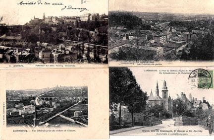 VDL. Riunione di 6 cartoline di diverse vedute del