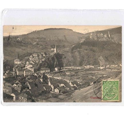 VIANDEN.  5 cartes de Vianden, panorama vers 1910 