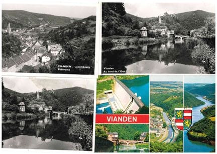 VIANDEN. Réunion de 7 cartes des années 50 et 70.
