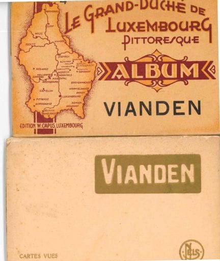 VIANDEN. Réunion de 3 carnets de cartes-vues :
1) 