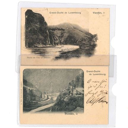 VIANDEN. 2 Cartes anciennes de la vallée de l'Our 