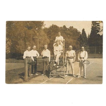 TENNIS. Cartolina fotografica della squadra di ten