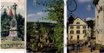 CLERVAUX. Riunione di cartoline:
1) Monumento dell