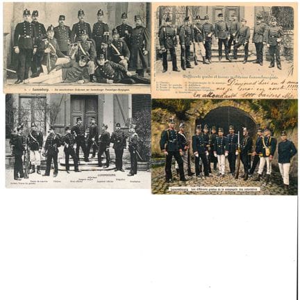 MILITARIETA'. Set di 21 cartoline che mostrano i v