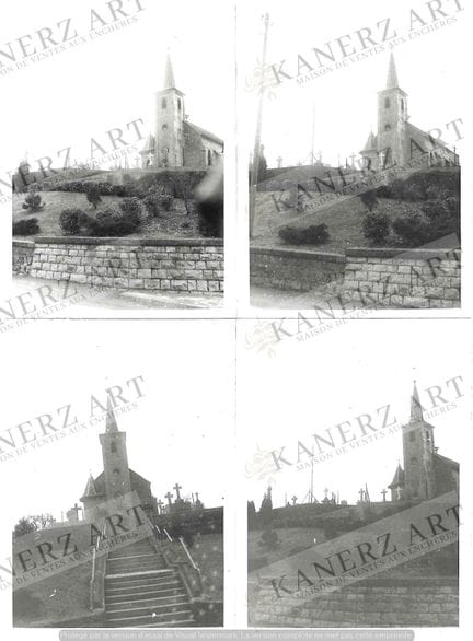 MANTERNACH. Ensemble de 4 photos du village de MAN