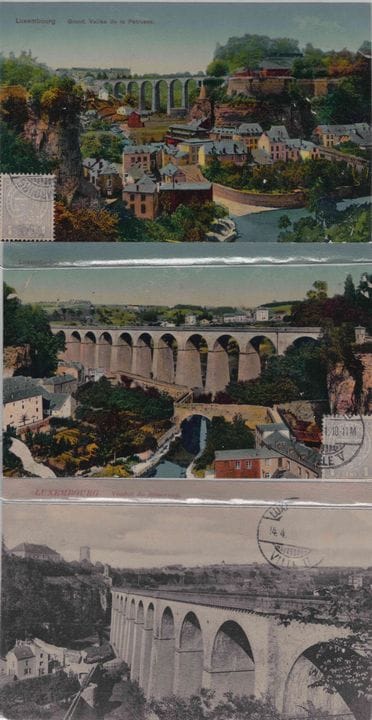 VDL. Raccolta di 9 cartoline con vedute della citt