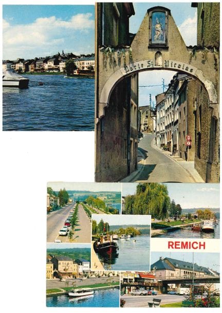REMICH. Réunion de 5 cartes semi-modernes en coule