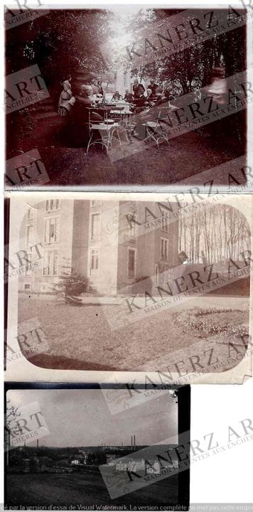 STEINFORT.  Ensemble de 3 photos anciennes du vill