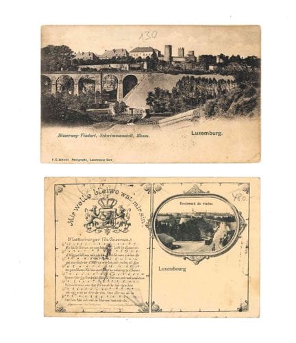 VDL. Cartolina del Boulevard du Viaduc con testo e