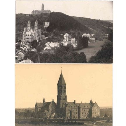 CLERVAUX. Set di 7 cartoline fotografiche, 1 foto 