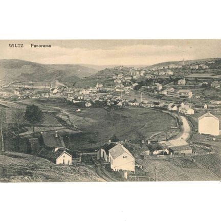WILTZ.  Une carte d'un panorama de Wiltz par Kaemm