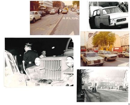 AUTO/MOTO. Réunion de 12 photographies d'accidents