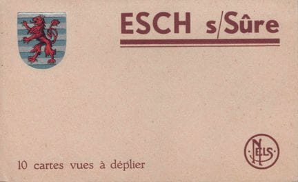 ESCH-SÛRE. Libretto pieghevole di cartoline di Esc