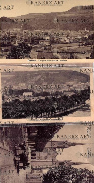 DIEKIRCH. Raccolta di cartoline:
1) Veduta dalla s