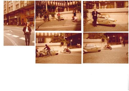 AUTO/MOTO. Réunion de 9 photographies de la microv