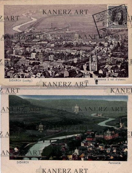 DIEKIRCH. Riunione di cartoline:
1) Panorama in li
