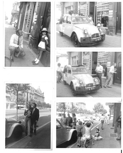 AUTO. Réunion de 53 photographies de la ville de L